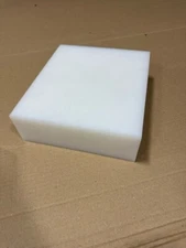 UHMW NAT Virgin  Sheet 3" Thick x 9.75” Wide X 11" Plastic Block