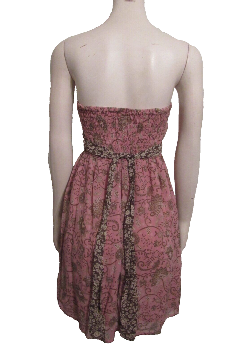 fashion spy sleeveless shirred summer dress floral paisley pink taupe tie M NWT | eBay fashion spy sleeveless shirred summer dress floral paisley pink taupe tie M NWT | eBay