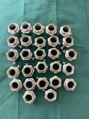 LOT OF 27 NEW CHINA X ETP 1/2'' SCREW TYPE EMT CONNECTORS