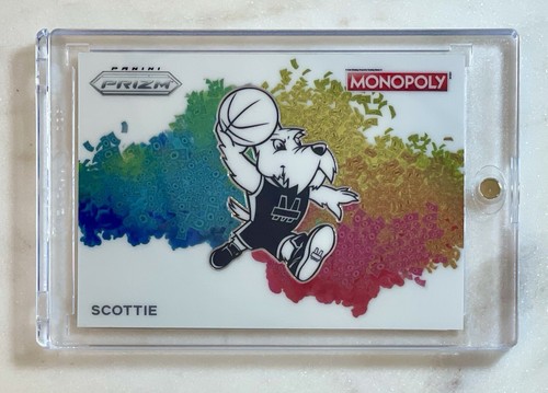 2024 Panini Prizm Monopoly Estuche Hit Scottie Mascota Explosión de Dinero Tarjeta Blanca WMB-3