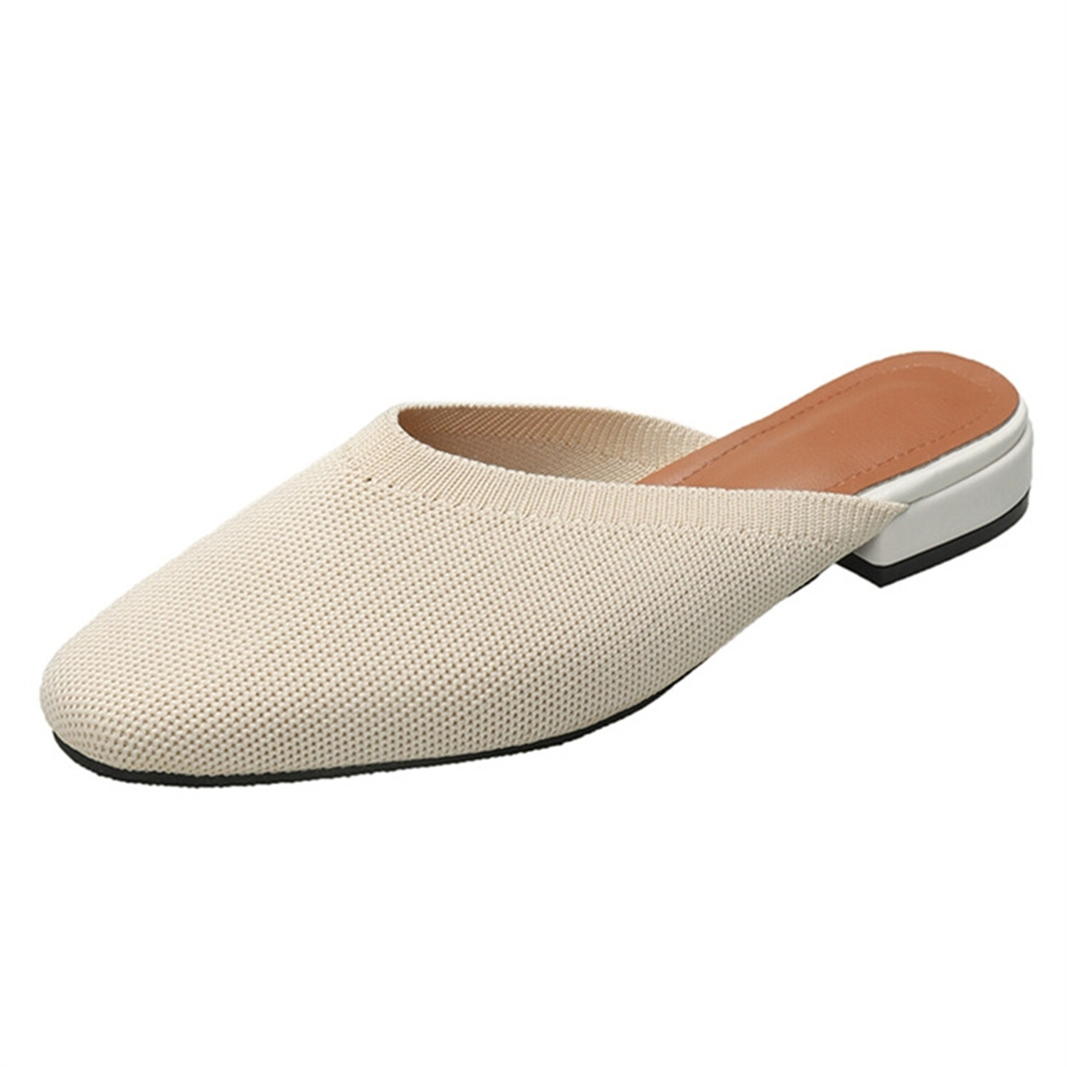 APL Ciabatte piatte da donna in maglia chi a punta slip on estive slingback scarpe