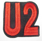 U2 IRON ON PATCH Black Red Embroidered Rock n Roll — photo 1