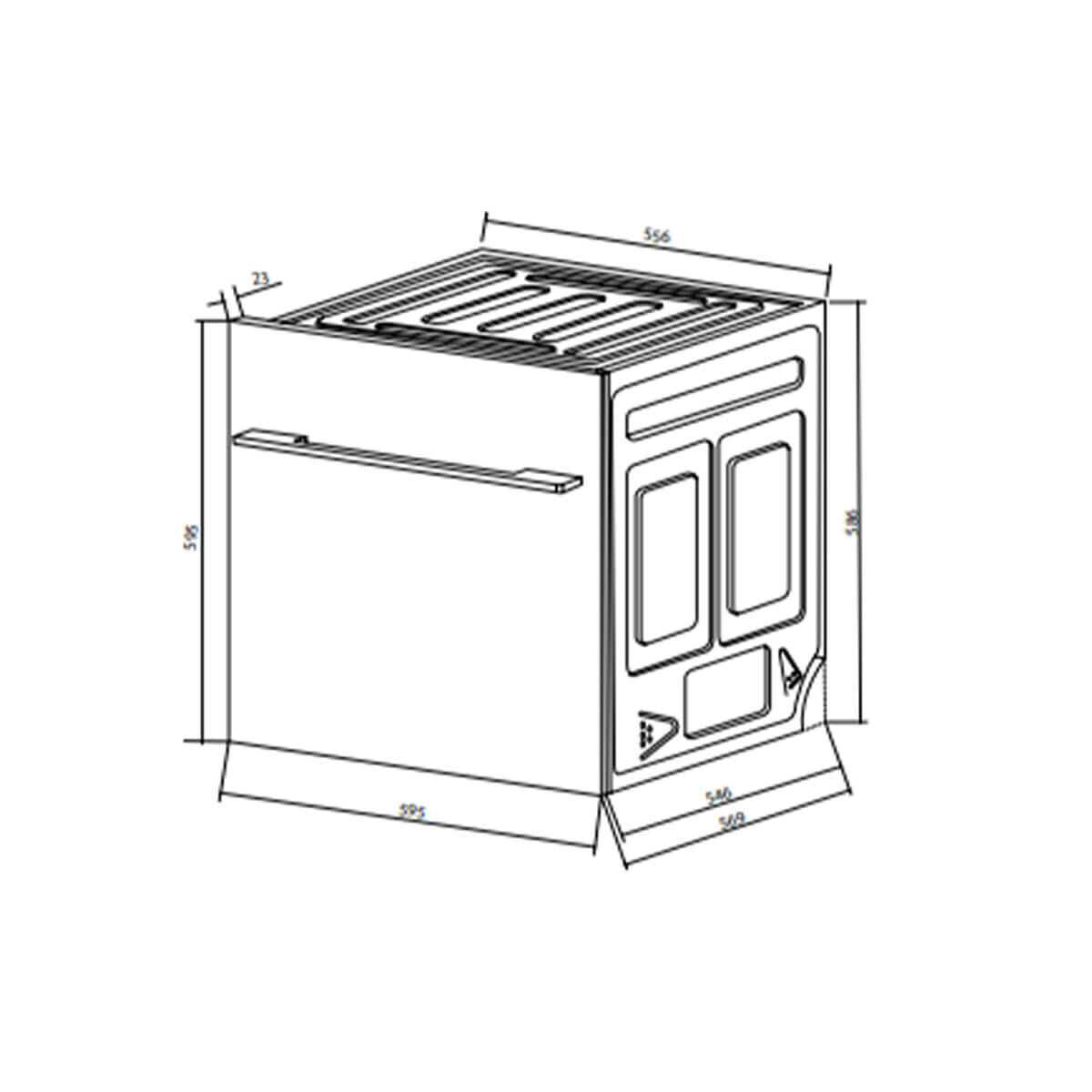 NEW Artusi Slideout Dishwasher ADW5607X eBay