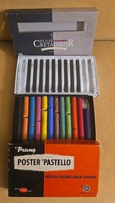 Cretacolor 9 Black Graphite Stick Box Dixon Pranq Poster Pastello Colored Chalk