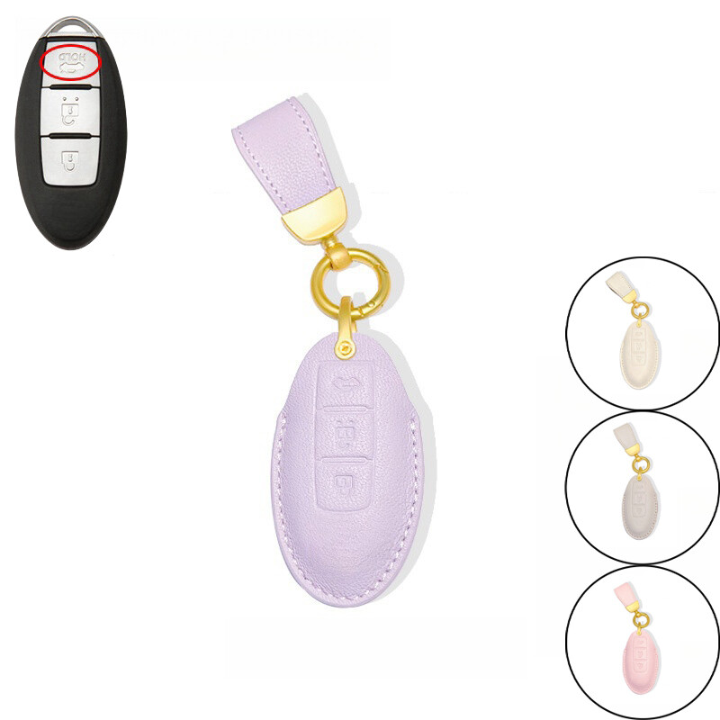 Genuine Leather Car Key Case Cover For Infiniti QX56 QX50 EX35 FX35 QX70 JX35