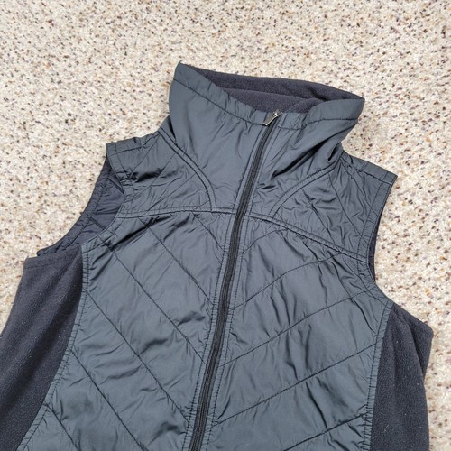 Columbia Vest Girls Large Black Fleece Lightweight Zip Outdoors Kids Youth A1* - Picture 2 of 11