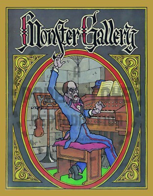 MONSTER GALLERY COLORING BOOK - REPRINT - BOOKLET VERSION 5.5'' x 8.5''