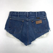 Wrangler Dark Blue Customized Cut Off Hot Pants Mini Shorts Women’s Size 5