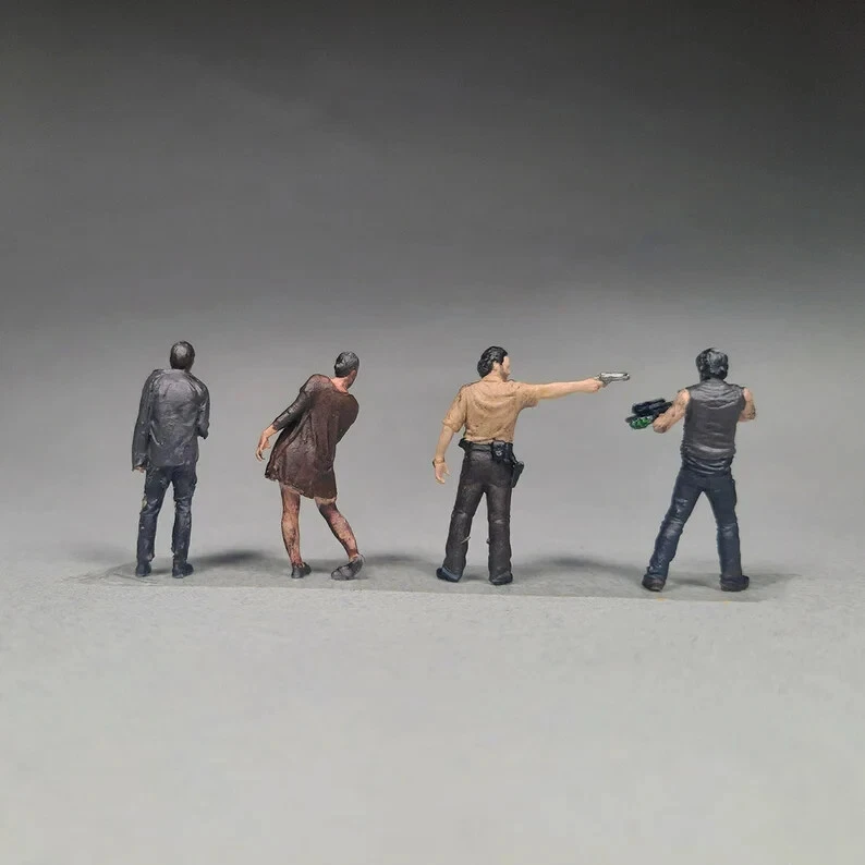 Artículo de coleccionista / Limitado / Juego de figuras pintadas a mano escala 1:64 de The Walking Dead Foto 3 de 4