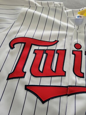 RARE! AUTHENTIC VINTAGE MINNESOTA TWINS JERSEY RUSSELL 48 XL RARE! AUTHENTIC VINTAGE MINNESOTA TWINS JERSEY RUSSELL 48 XL