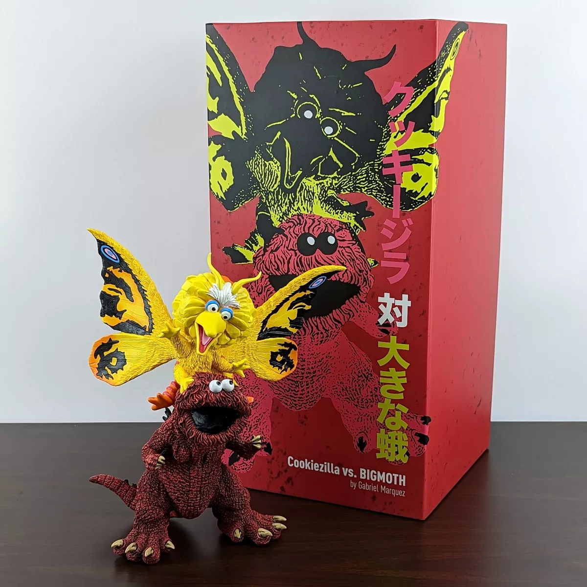 COOKIEZILLA VS BIGMOTH by Gabriel Marquez Red COOKIE MONSTER COOKIEZILLA VS BIGMOTH by Gabriel Marquez Red COOKIE MONSTER
