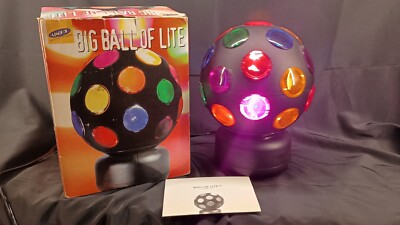 Lite F/X Rotating Big Ball of Lite Model 1929 Disco Light WITH BOX Works Great 