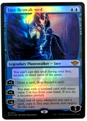 mtg outlaws of thunder junction chase cards MTG Jace Reawakened FOIL Outlaws of Thunder Junction 271 NM
