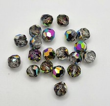 12pc Swarovski Crystal Vitrail Medium 6mm Faceted Round 5300 Beads; Vintage 