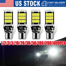T15 921 912 LED Reverse Backup Light Bulbs W16W 916 6000K Super Bright White