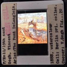 Vincent Van Gogh "Pont Delanglois" Dutch Post-impressionism 35mm Art Slide