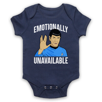 STAR SPOCK EMOTIONAL NICHT VERFÜGBAR SCI FI LUSTIGER TREKKIE BABY MITWACHSENDER BABYANZUG