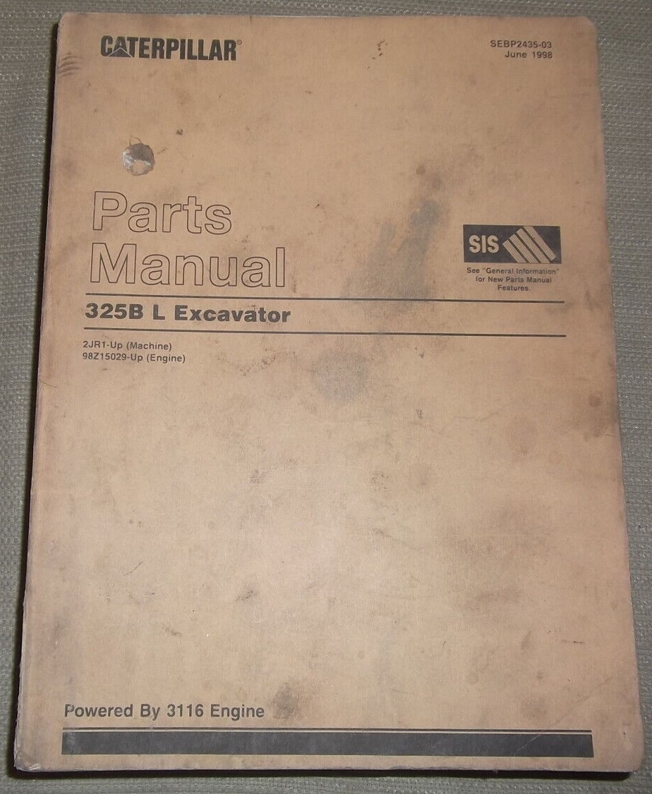 CATERPILLAR 325B 325B L 部品カタログ CAT CATERPILLAR 325B L EXCAVATOR PARTS BOOK MANUAL CATALOG S/N