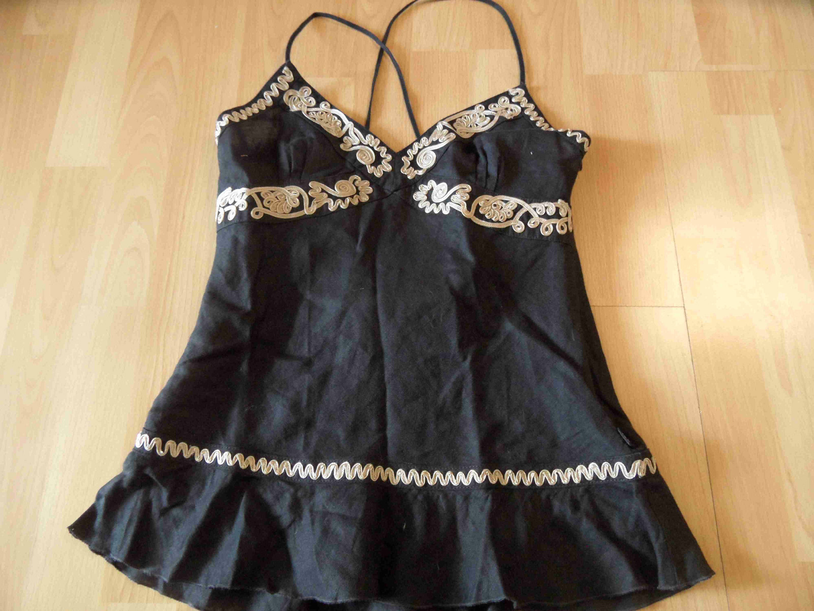 CERRUTI 1881 chices Leinentop schwarz Gr. S w. NEU SNC516