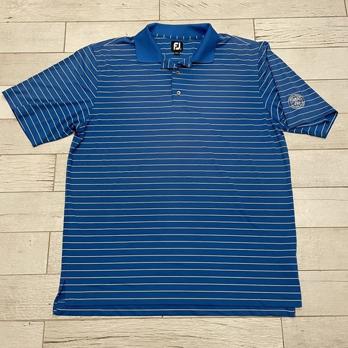 FootJoy Shirt Mens XL Blue Stripe Holly Hills