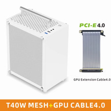 T40 Mini ITX Case 7L Gaming Computer White Chassis Compact Transpare PC Support