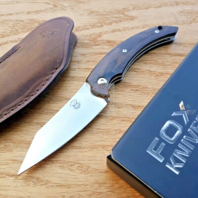 Bastinelli Dragotac Slim Folding Knife 3'' N690 Steel Blade Ziricote Wood Handle