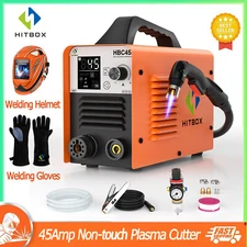 45Amp 0.59" Non-HF Plasma Cutting Machine Set Digital Display Non-touch Inverter