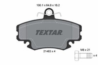 Textar 2146306 Textar Bremsbelagsatz, Scheibenbremse FüR Alpine Dacia Peugeot