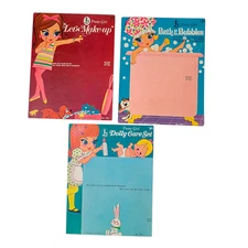 Vintage 1960s AMSCO DOLL Pretty Girl Let's Makeup/  Bath / Dolly Care Package