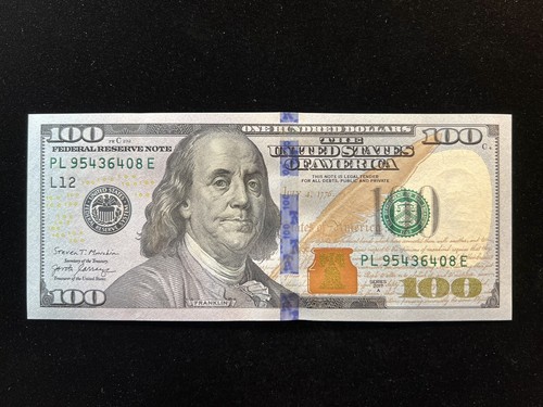 U.S. $100 Dollar Bill, From A New Bundle, 2017A, Fr.#2189-L, Mint, UNC - Picture 2 of 11