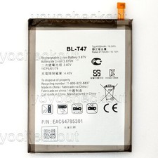 Replacement BL-T47 Battery for LG Velvet LM-G910EMW 5G Tool High Quality Durable
