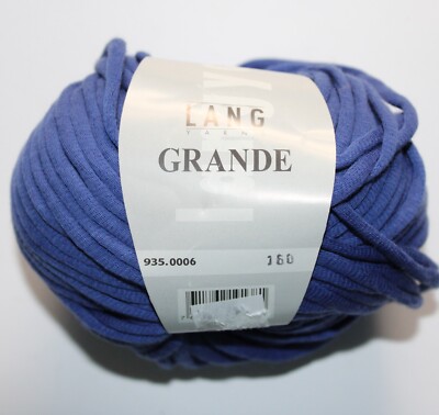 Lang Yarns  Grande 100% Cotton Col 935.0006 Blue 50g 62m