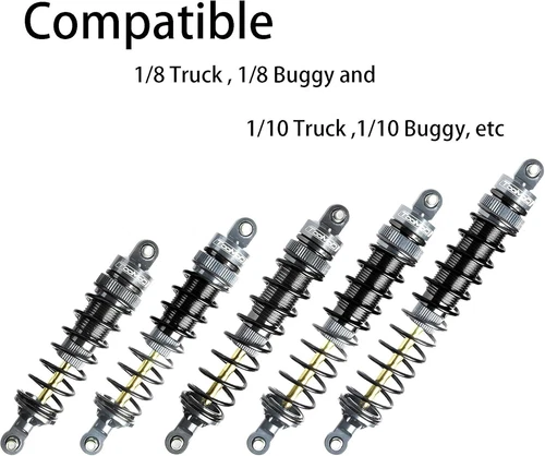 130mm 1/8 RC Oil Shock Big Bore Damper for Buggy Truggy HSP,HPI Upgrade Parts - Picture 4 of 4