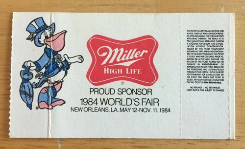 Talón de entradas para concierto de Anne Murray 1984 Feria Mundial Nueva Orleans Louisiana 6/2/84 - Imagen 2 de 2