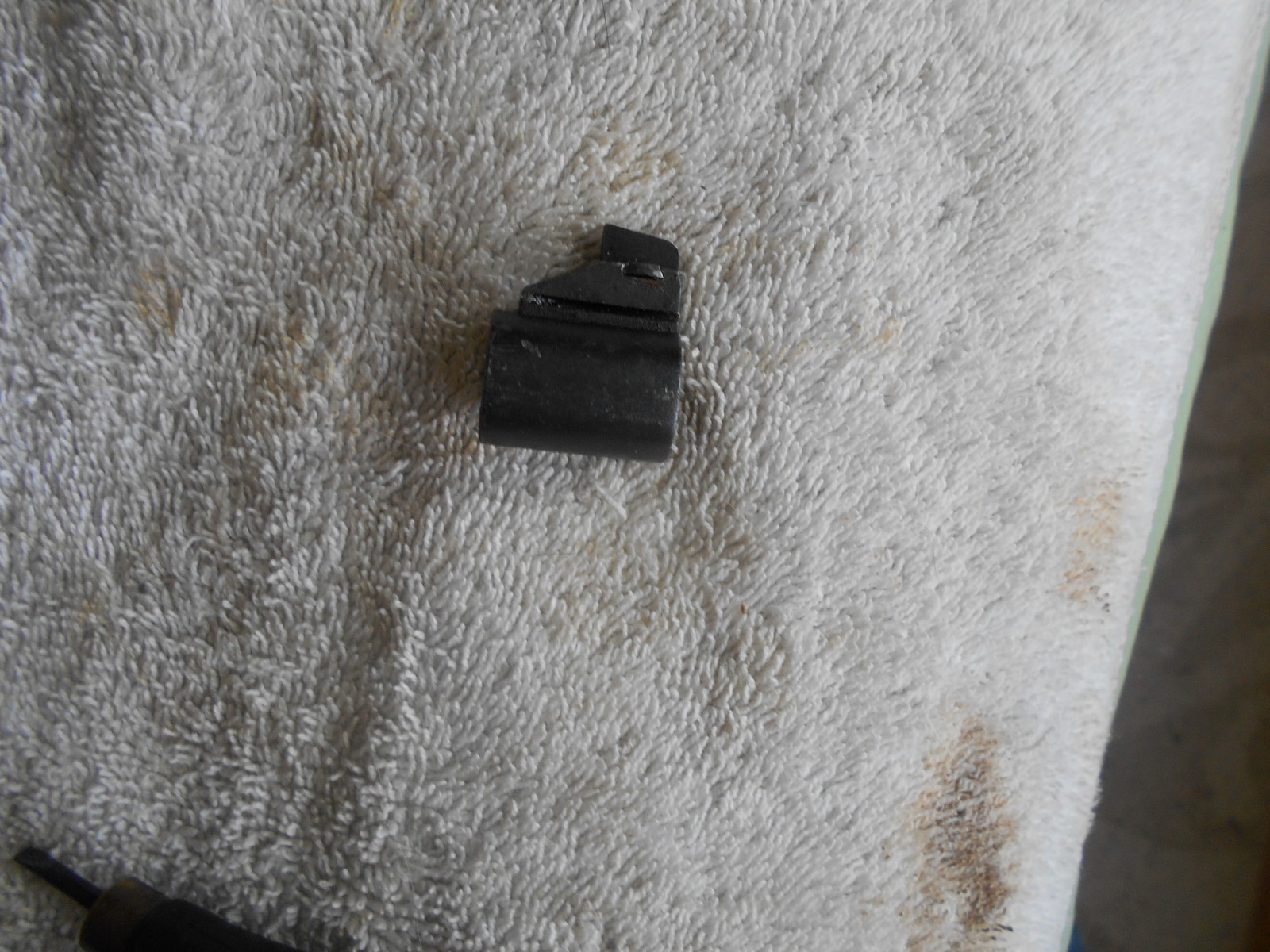 WW2 german K98 8mm mauser rifle complete front sight w codes mount