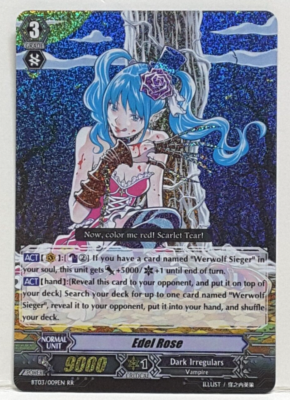 Bushiroad Cardfight Vanguard Edel Rose BT03/009EN RR Dark