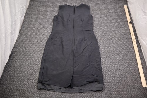Worthington Little Black Dress Womens Size 8 100% Silk Knee Length Half Back Zip - Picture 12 of 15