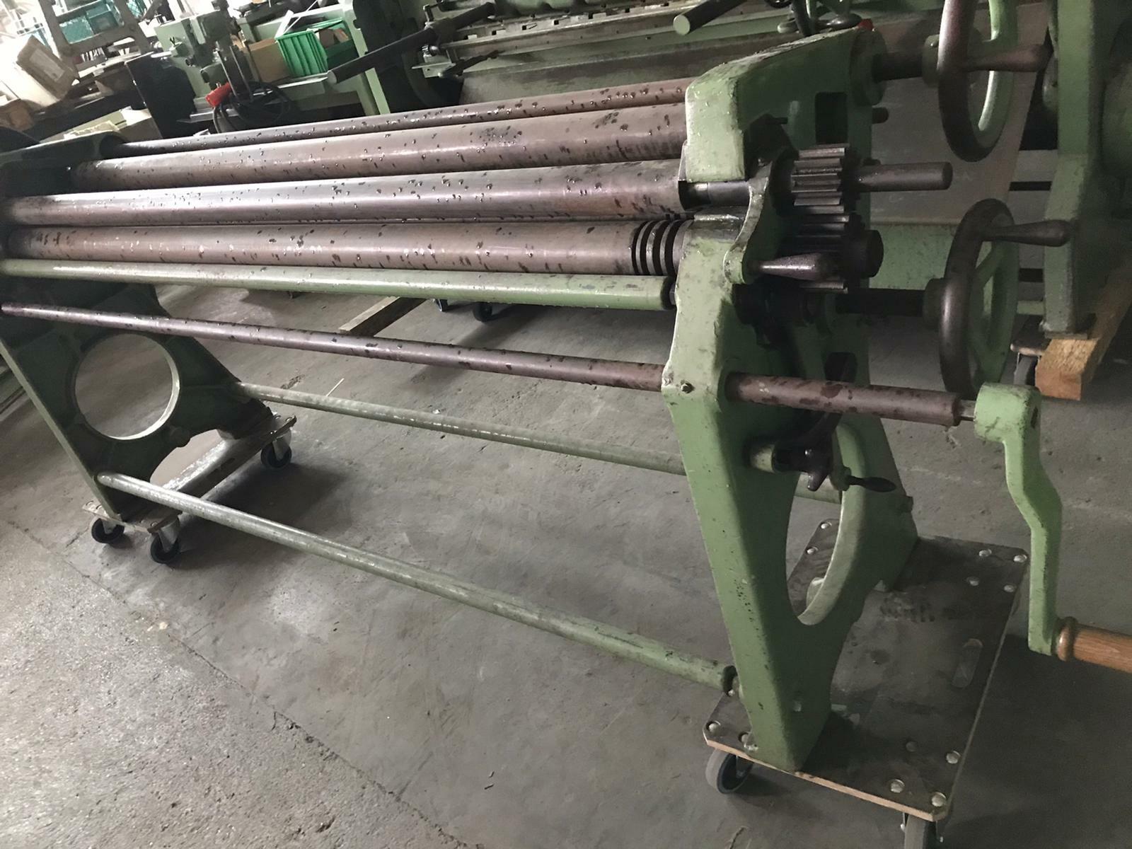 Rundmaschine Vierwalzen 2 m bis 1,3 mm normaler guter Zustand mit Rechnung Rundmaschine Vierwalzen 2 m bis 1,3 mm normaler guter Zustand mit Rechnung