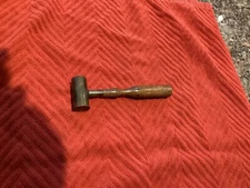 Vintage Wood Handle Adjustable Shot Oz. Dipper & Powder Drams Measure U.H. Co.