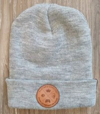 Player 2 Apparel Unisex Adult Gray Knit Cuffed Hat Skull Cap Skullie Beanie EUC