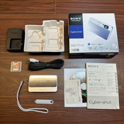 Sony Cyber-shot DSC-T110 16.1MP Digital Camera - Silver for
