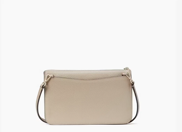 Borsa a tracolla Kate Spade Leila piccola con patta in pelle sabbia chiara K8283 $269