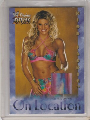 2003 Fleer WWE Divine Divas On Location Memorabilia #NNO Miss Jackie 053-X