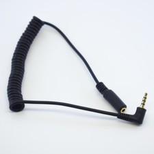 1pc 5FT Right Angle 3.5mm 4 Pole Male to Female Extension Spring Audio Cable