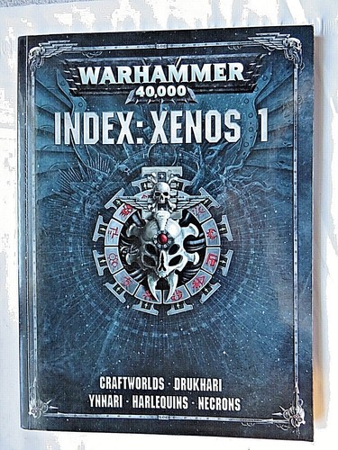 Warhammer 40,000 INDEX : Xenos 1 Softcover Book Games Workshop Necrons Drukhari