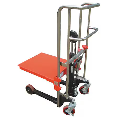 Dayton 4Ecx1 Portable Manual Platform Lift Truck, Manual, 880 Lb Load Capacity,