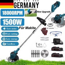 Profi Elektro Akku-Rasentrimmer mit 2 Akku & Ladegerät Freischneider Motorsense