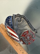 Pewter Firefighter Belt Buckle An American Hero