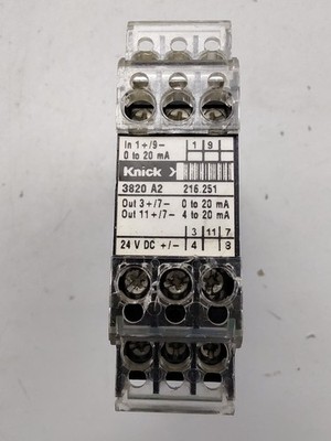 Knick 3820 A2   DC Isolation Amplifier 216.251