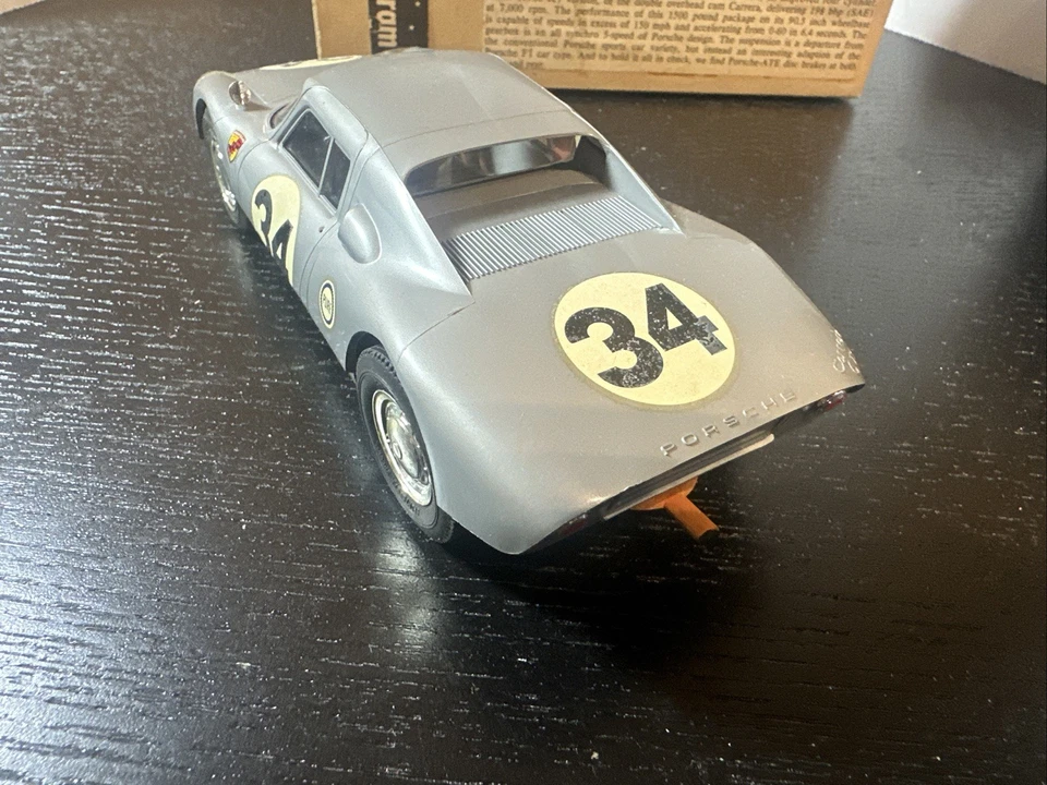 Monogram Porsche 904 GTS boxed 1960' era plastic kit model 1/32 Scale. - Image 4 of 4